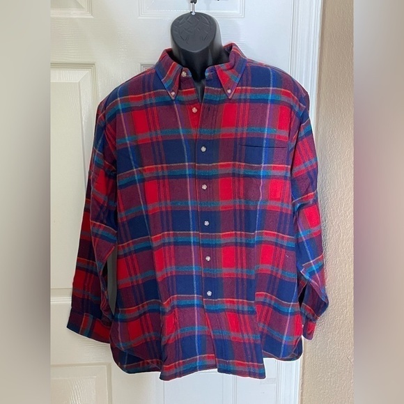 NWOT Pendleton Wool Jac Board Shirt Pocket Plaid Lodge Green XL Vtg Style‌‌‌‍‍‍‍